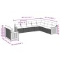 vidaXL 10-tlg. Garten-Sofagarnitur mit Kissen Beige Poly Rattan vidaXL 10-tlg. Garten-Sofagarnitur mit Kissen Beige Poly Rattan