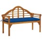 vidaXL Queen-Gartenbank mit Auflage 135 cm Massivholz Akazie vidaXL Queen-Gartenbank mit Auflage 135 cm Massivholz Akazie