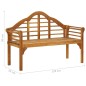 vidaXL Queen-Gartenbank mit Auflage 135 cm Massivholz Akazie vidaXL Queen-Gartenbank mit Auflage 135 cm Massivholz Akazie