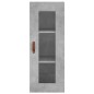 vidaXL Highboard Betongrau 34,5x34x180 cm Holzwerkstoff vidaXL Highboard Betongrau 34,5x34x180 cm Holzwerkstoff