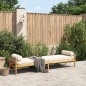 vidaXL Gartenbank mit Kissen Beige Poly Rattan Akazie vidaXL Gartenbank mit Kissen Beige Poly Rattan Akazie