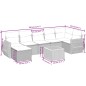 vidaXL 8-tlg. Garten-Sofagarnitur mit Kissen Beige Poly Rattan vidaXL 8-tlg. Garten-Sofagarnitur mit Kissen Beige Poly Rattan