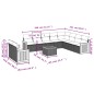 vidaXL 11-tlg. Garten-Sofagarnitur mit Kissen Beige Poly Rattan vidaXL 11-tlg. Garten-Sofagarnitur mit Kissen Beige Poly Rattan