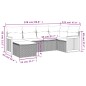 vidaXL 6-tlg. Garten-Sofagarnitur mit Kissen Schwarz Poly Rattan vidaXL 6-tlg. Garten-Sofagarnitur mit Kissen Schwarz Poly Rattan