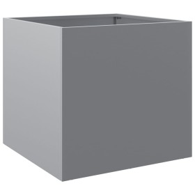 vidaXL Pflanzkübel Silbern 42x40x39 cm Verzinkter Stahl