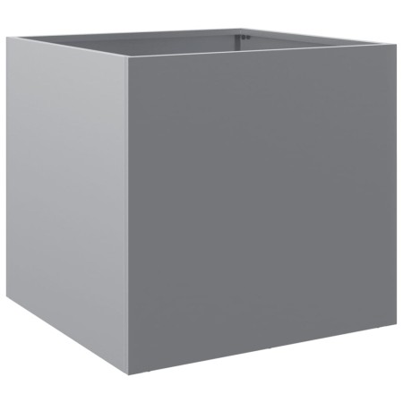 vidaXL Pflanzkübel Silbern 49x47x46 cm Verzinkter Stahl
