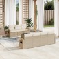 vidaXL 8-tlg. Garten-Sofagarnitur mit Kissen Beige Poly Rattan vidaXL 8-tlg. Garten-Sofagarnitur mit Kissen Beige Poly Rattan