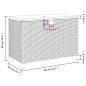 vidaXL Gartentruhe Beige 80x40x48 cm Poly Rattan Akazienholz vidaXL Gartentruhe Beige 80x40x48 cm Poly Rattan Akazienholz