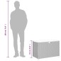 vidaXL Gartentruhe Grau 110x55x63 cm Poly Rattan Akazienholz vidaXL Gartentruhe Grau 110x55x63 cm Poly Rattan Akazienholz