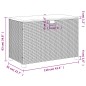vidaXL Gartentruhe Grau 110x55x63 cm Poly Rattan Akazienholz vidaXL Gartentruhe Grau 110x55x63 cm Poly Rattan Akazienholz