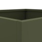 vidaXL Pflanzkübel Olivgrün 32x27,5x75 cm Kaltgewalzter Stahl vidaXL Pflanzkübel Olivgrün 32x27,5x75 cm Kaltgewalzter Stahl