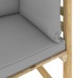 Garten-Ecksofa mit Kissen in Grün Imprägniertes Kiefernholz Garten-Ecksofa mit Kissen in Grün Imprägniertes Kiefernholz