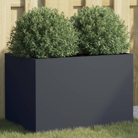 vidaXL Pflanzkübel Anthrazit 62x40x39 cm Kaltgewalzter Stahl