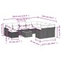 vidaXL 11-tlg. Garten-Sofagarnitur mit Kissen Schwarz Poly Rattan vidaXL 11-tlg. Garten-Sofagarnitur mit Kissen Schwarz Poly Rattan