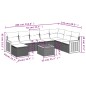 vidaXL 9-tlg. Garten-Sofagarnitur mit Kissen Grau Poly Rattan vidaXL 9-tlg. Garten-Sofagarnitur mit Kissen Grau Poly Rattan
