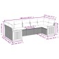 vidaXL 7-tlg. Garten-Sofagarnitur mit Kissen Beige Poly Rattan vidaXL 7-tlg. Garten-Sofagarnitur mit Kissen Beige Poly Rattan