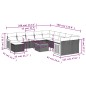 vidaXL 12-tlg. Garten-Sofagarnitur mit Kissen Grau Poly Rattan vidaXL 12-tlg. Garten-Sofagarnitur mit Kissen Grau Poly Rattan