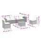vidaXL 7-tlg. Garten-Sofagarnitur mit Kissen Beige Poly Rattan vidaXL 7-tlg. Garten-Sofagarnitur mit Kissen Beige Poly Rattan
