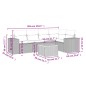 vidaXL 6-tlg. Garten-Sofagarnitur mit Kissen Beige Poly Rattan vidaXL 6-tlg. Garten-Sofagarnitur mit Kissen Beige Poly Rattan