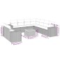 vidaXL 10-tlg. Garten-Sofagarnitur mit Kissen Beige Poly Rattan vidaXL 10-tlg. Garten-Sofagarnitur mit Kissen Beige Poly Rattan