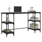 vidaXL Schreibtisch Schwarz 140x50x75 cm Metall und Holzwerkstoff vidaXL Schreibtisch Schwarz 140x50x75 cm Metall und Holzwerkstoff