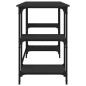 vidaXL Schreibtisch Schwarz 140x50x75 cm Metall und Holzwerkstoff vidaXL Schreibtisch Schwarz 140x50x75 cm Metall und Holzwerkstoff
