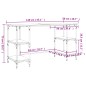 vidaXL Schreibtisch Schwarz 140x50x75 cm Metall und Holzwerkstoff vidaXL Schreibtisch Schwarz 140x50x75 cm Metall und Holzwerkstoff