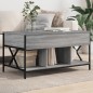 vidaXL Couchtisch Grau Sonoma 100x55x50 cm Holzwerkstoff und Metall vidaXL Couchtisch Grau Sonoma 100x55x50 cm Holzwerkstoff und Metall