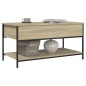 vidaXL Couchtisch Sonoma-Eiche 100x50x50 cm Holzwerkstoff und Metall vidaXL Couchtisch Sonoma-Eiche 100x50x50 cm Holzwerkstoff und Metall