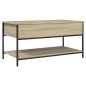 vidaXL Couchtisch Sonoma-Eiche 100x50x50 cm Holzwerkstoff und Metall vidaXL Couchtisch Sonoma-Eiche 100x50x50 cm Holzwerkstoff und Metall