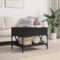 vidaXL Couchtisch Schwarz 70x50x50 cm Holzwerkstoff und Metall vidaXL Couchtisch Schwarz 70x50x50 cm Holzwerkstoff und Metall