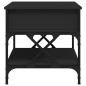 vidaXL Couchtisch Schwarz 70x50x50 cm Holzwerkstoff und Metall vidaXL Couchtisch Schwarz 70x50x50 cm Holzwerkstoff und Metall