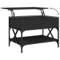 vidaXL Couchtisch Schwarz 70x50x50 cm Holzwerkstoff und Metall vidaXL Couchtisch Schwarz 70x50x50 cm Holzwerkstoff und Metall