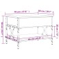 vidaXL Couchtisch Schwarz 70x50x50 cm Holzwerkstoff und Metall vidaXL Couchtisch Schwarz 70x50x50 cm Holzwerkstoff und Metall