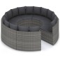 8-tlg. Garten-Sofagarnitur mit Auflagen Poly Rattan Grau 8-tlg. Garten-Sofagarnitur mit Auflagen Poly Rattan Grau