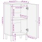 vidaXL Beistellschrank 40x33x75 cm Massivholz Mango vidaXL Beistellschrank 40x33x75 cm Massivholz Mango