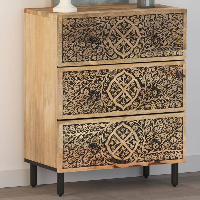 vidaXL Beistellschrank 60x33x75 cm Massivholz Mango vidaXL Beistellschrank 60x33x75 cm Massivholz Mango