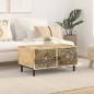 vidaXL Couchtisch 80x50x40 cm Massivholz Mango vidaXL Couchtisch 80x50x40 cm Massivholz Mango