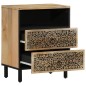 vidaXL Nachttisch 50x33x60 cm Massivholz Mango vidaXL Nachttisch 50x33x60 cm Massivholz Mango