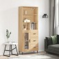 vidaXL Highboard Sonoma-Eiche 69,5x34x180 cm Holzwerkstoff vidaXL Highboard Sonoma-Eiche 69,5x34x180 cm Holzwerkstoff