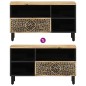 vidaXL TV-Schrank 80x33x46 cm Massivholz Mango vidaXL TV-Schrank 80x33x46 cm Massivholz Mango