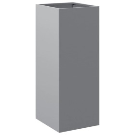 vidaXL Pflanzkübel Silbern 32x27,5x75 cm Verzinkter Stahl