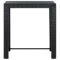 vidaXL 7-tlg. Gartenbar-Set mit Kissen Poly Rattan Schwarz vidaXL 7-tlg. Gartenbar-Set mit Kissen Poly Rattan Schwarz