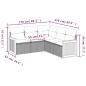 vidaXL 5-tlg. Garten-Sofagarnitur mit Kissen Schwarz Poly Rattan vidaXL 5-tlg. Garten-Sofagarnitur mit Kissen Schwarz Poly Rattan