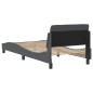 vidaXL Bettgestell mit Kopfteil Dunkelgrau 80x200 cm Samt vidaXL Bettgestell mit Kopfteil Dunkelgrau 80x200 cm Samt