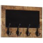 vidaXL Wandgarderoben mit 4 Haken 2 Stk. Massivholz Mango vidaXL Wandgarderoben mit 4 Haken 2 Stk. Massivholz Mango