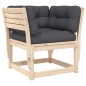 vidaXL 8-tlg. Garten-Lounge-Set mit Kissen Massivholz Kiefer vidaXL 8-tlg. Garten-Lounge-Set mit Kissen Massivholz Kiefer