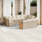 vidaXL 13-tlg. Garten-Sofagarnitur mit Kissen Beige Poly Rattan vidaXL 13-tlg. Garten-Sofagarnitur mit Kissen Beige Poly Rattan