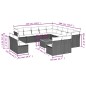 vidaXL 14-tlg. Garten-Sofagarnitur mit Kissen Beige Poly Rattan vidaXL 14-tlg. Garten-Sofagarnitur mit Kissen Beige Poly Rattan