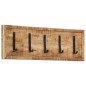 vidaXL Wandgarderobe mit 5 Haken Massivholz Mango vidaXL Wandgarderobe mit 5 Haken Massivholz Mango